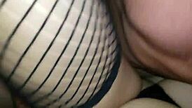 Young 18yo shaved pussy spread wide for intense licking and first-time seduction close-up