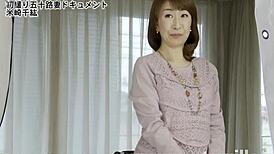 FIRST TIME 50s WIFE Chiho Yonesaki SUCKS COCK CHEATING RAW!