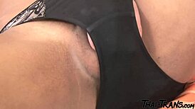 stunning thai tgurl hooker from bangkok barebacks tourist's ass deep