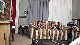 Curvy Milf Fingers Pussy Until Guy Fucks Her Hard