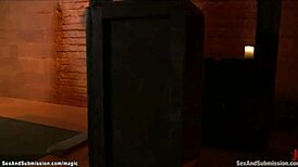 Busty Bdsm Slave Bound And Gagged On Monster Cock Deepthroat And Pussy Bang