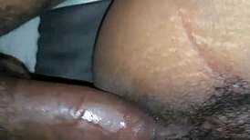 Hairy skank swaps pussy for deep anal pounding