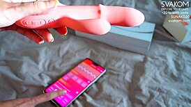 Skinny tattooed euro toys her pussy to orgasm close-up