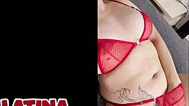 first-time latina milf in lingerie endures big cock anal casting creampie interview