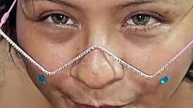 fat bbw slut fucks hard swallows thick cum from her belly ride