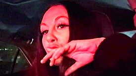 look at artemisia love flashing her juicy big tits on this sexy italian milf solo car ride