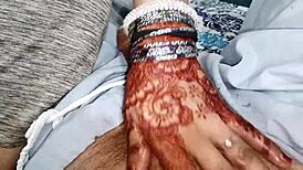 muslim mistress dirty talks handjob massage to servant in hindi