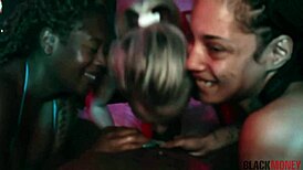 three latina sluts ride one bbc in anal double deepthroat foursome pounding