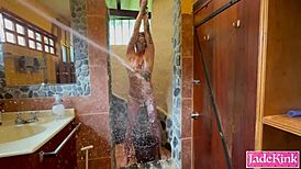 couple dominates curvy cum whore with body writing humiliation and ass to mouth