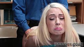 police teen thief petite blonde 18 fucked hard by pawn shop owner uniform