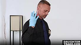 Addison Delilah Panic as Stepdads Deliver Brutal Shoplift Punishment