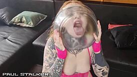 azura alii gags on spew milk face fuck chokes deepthroat extreme double anal gaping ass to mouth cum eyes