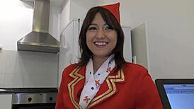 suzy rainbow flies high as cheeky air hostess