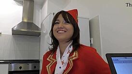 suzy rainbow flies high as cheeky air hostess