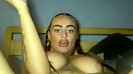 SLUTTY GOTH TEEN FINGERS BIG ASS TO CUMMING ORGASM!