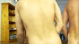 What happens when two horny girls take on young stud and old man in wild foursome doggystyle?