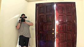 Hey, Angelina Valentine fucks Alex Gonz hard on the stairs now