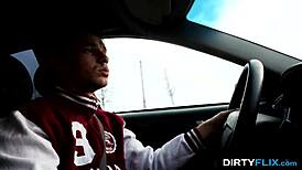 alita angel's shaved coed pussy rides cock to screaming orgasm bliss