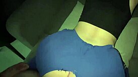 19-year-old latina neighbor's big ass rides old cock anal doggystyle