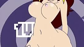 Pauline rides monster cock hard with her sexy tits bouncing 😈💦