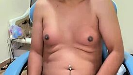 hey this hot trans in black skirt has amazing tits