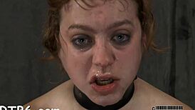 Worthless playgirl sobs from brutal caning pain