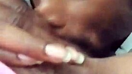 Close-up milf wife sucks hairy pussy and squirts wet orgasm