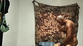 pervy stepdad rams stepsis's gaping ass on video call then forces cum swallow from her boyfriend