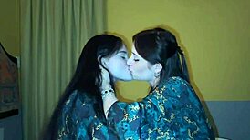 Young Lesbians Lick Tight Pussy to Wild Orgasm Peaks