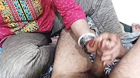 muslim mistress dirty talks handjob massage to servant in hindi