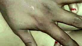 cute brunette wife screams as hubby licks her huge natural tits