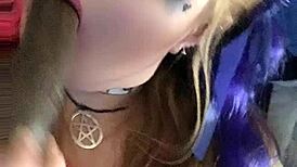 kandy kane bbw wife slurps fat cock deep 😛🍆