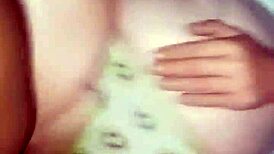 studio shoots chubby milf slipping panties aside for the shot