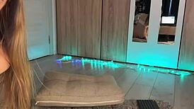 blonde teen webcam babe anal fucks ass with tail plug big tits wet pussy