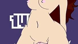 Pauline rides monster cock hard with her sexy tits bouncing 😈💦