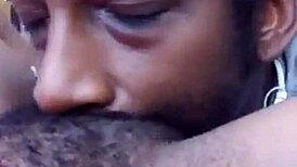 Close-up milf wife sucks hairy pussy and squirts wet orgasm