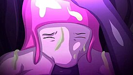 princess bubblegum rides monster cock to orgasm in dark heart threesome