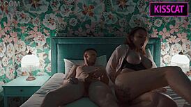 Step mom sneaks into step son's vacation bed for rough pounding 