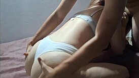 i'm fucking my young lover hard while cuckold husband films our milf ride