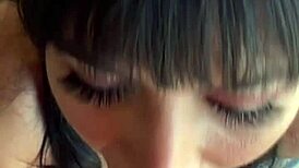 Petite Latina Squirts Balls Deep in Rough Reverse Cowgirl Anal POV Cum!