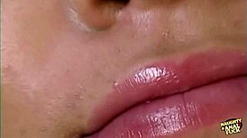 asian kammie rides dp in hot threesome ends with facial and anal creampie blast