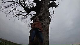 beautiful latina milf in tight jeans teases her kinky ass then explodes in mega orgasm tub smoke