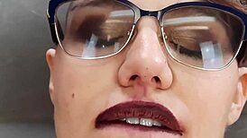 wanna watch this submissive goth bbw pregnant kitten toy her shaved pussy in pov interview?