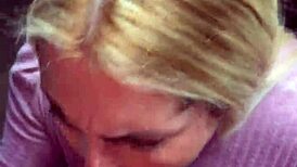 homemade latina blonde deepthroats black cock loves swallowing sexy lover's lechita