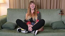 Hazel Ash Sexy Interview Casting Tease