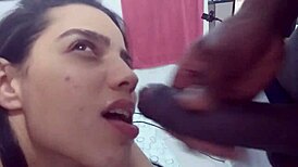 damn girl, that deepthroat on that huge cock then gulping his hot load down 😩💦
