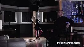 all natural redhead ella hughes drilled deep in heels doggystyle creampie