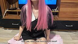 Step Sister Shows Step Brother Student Uniform Blowjob Skills