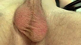 Amelie dubon jerks her cock furiously till explosive cumshot sprays everywhere