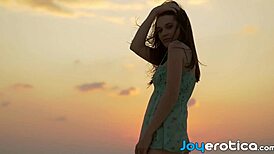 Serena J Teases Her Shaved Pussy Outdoors in Erotic Natural Beauty Display 🌿✨